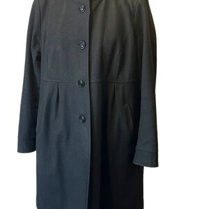DKNY women's black wool coat (size 20W)